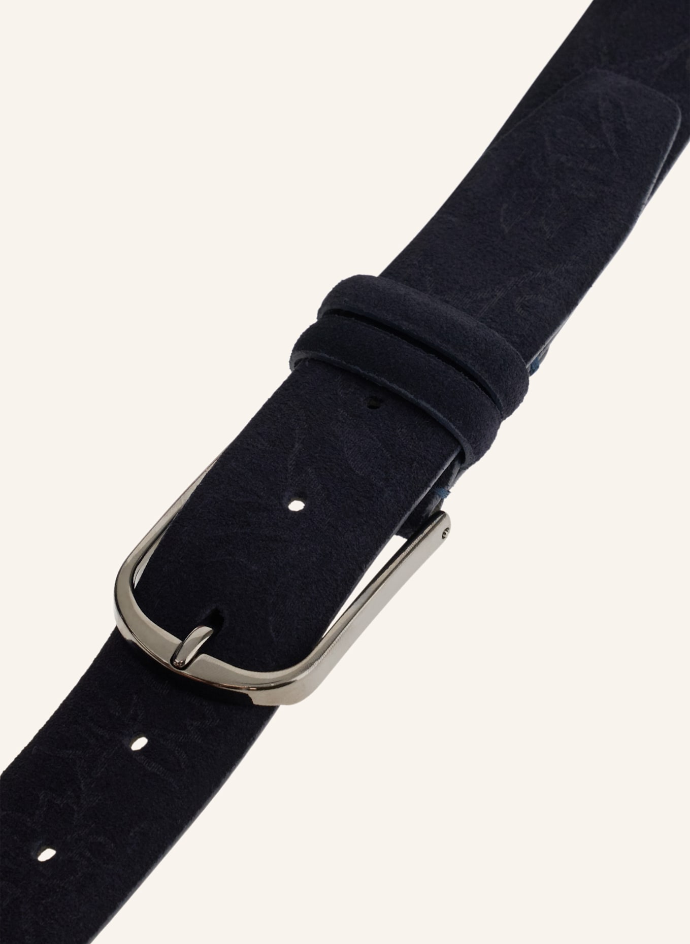 BOGGI MILANO Ledergürtel: BLAU