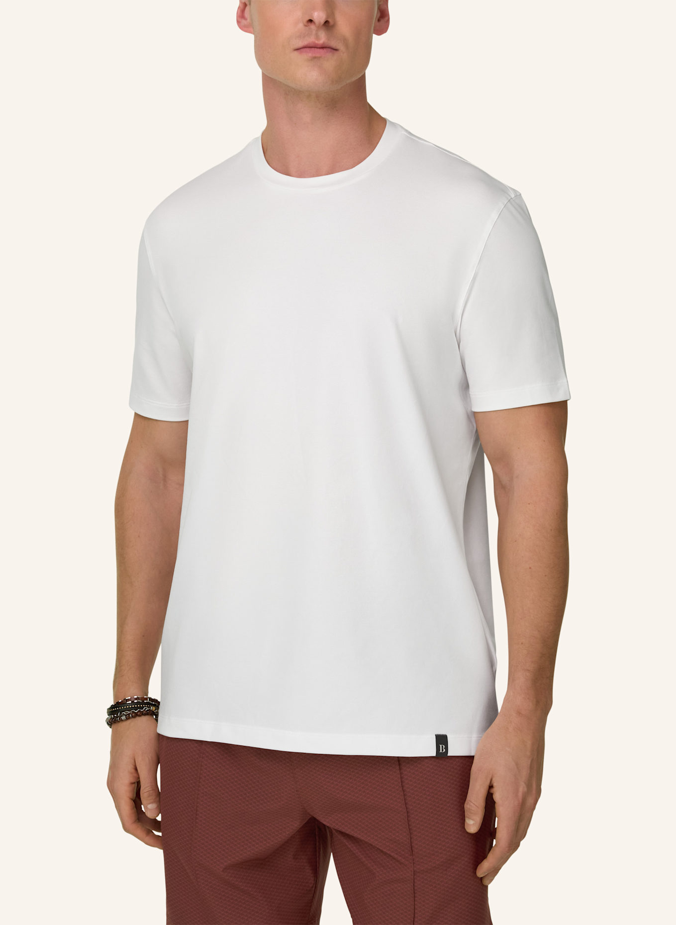 BOGGI MILANO T-Shirt: WEISS