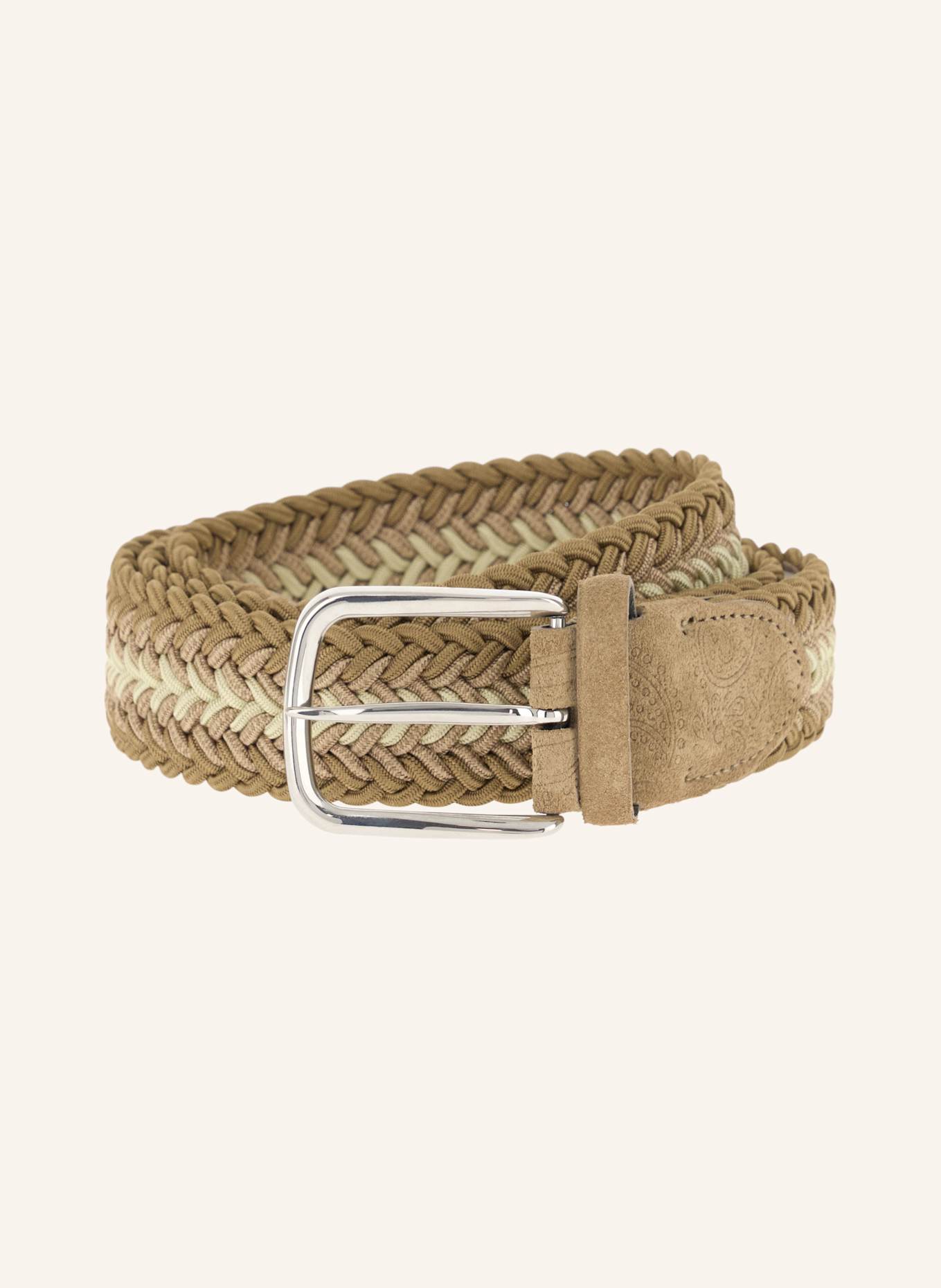 BOGGI MILANO Ledergürtel: BEIGE