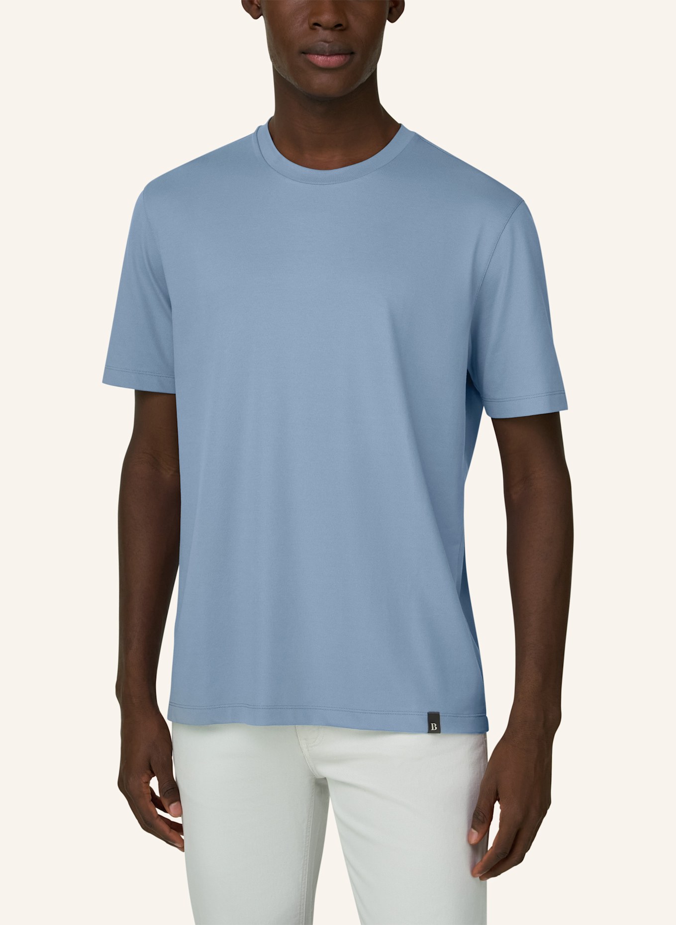 BOGGI MILANO T-Shirt: HELLBLAU
