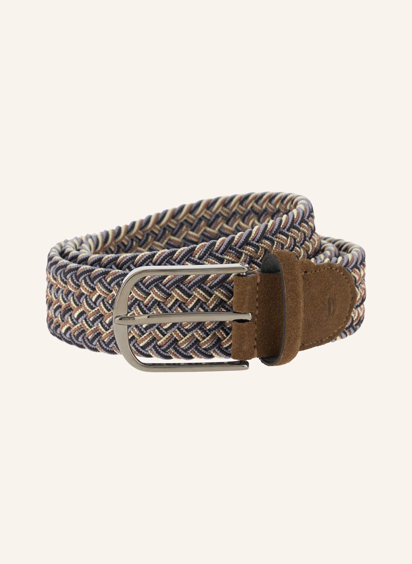 BOGGI MILANO Ledergürtel: BRAUN