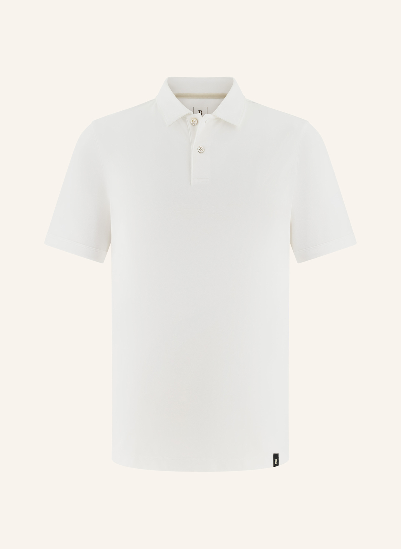 BOGGI MILANO Piqué-Poloshirt: WEISS