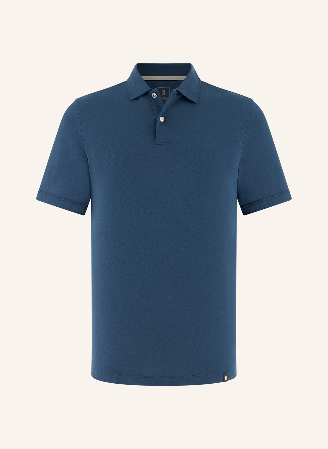 BOGGI MILANO Piqué-Poloshirt: BLAU