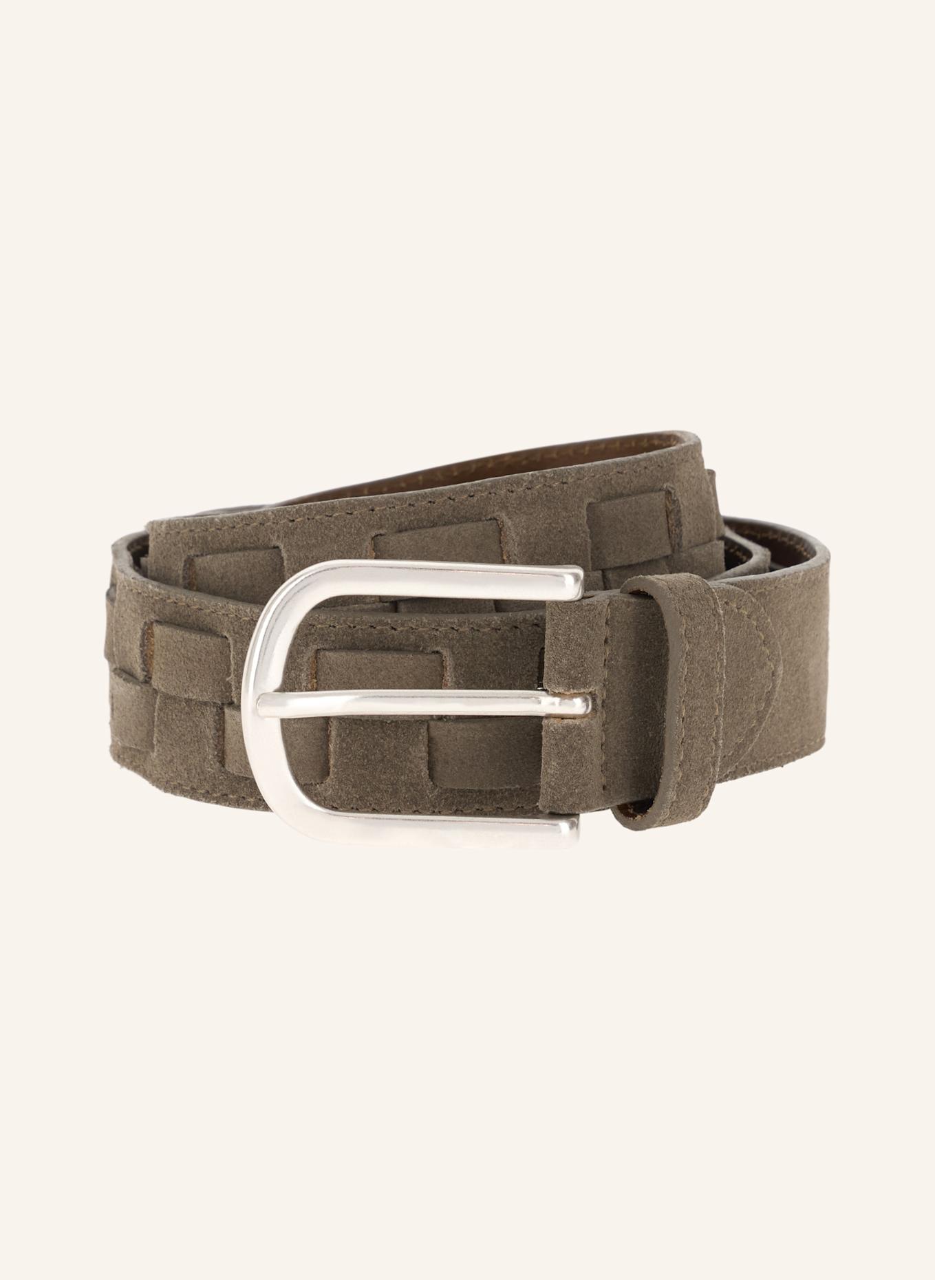 BOGGI MILANO Ledergürtel: TAUPE