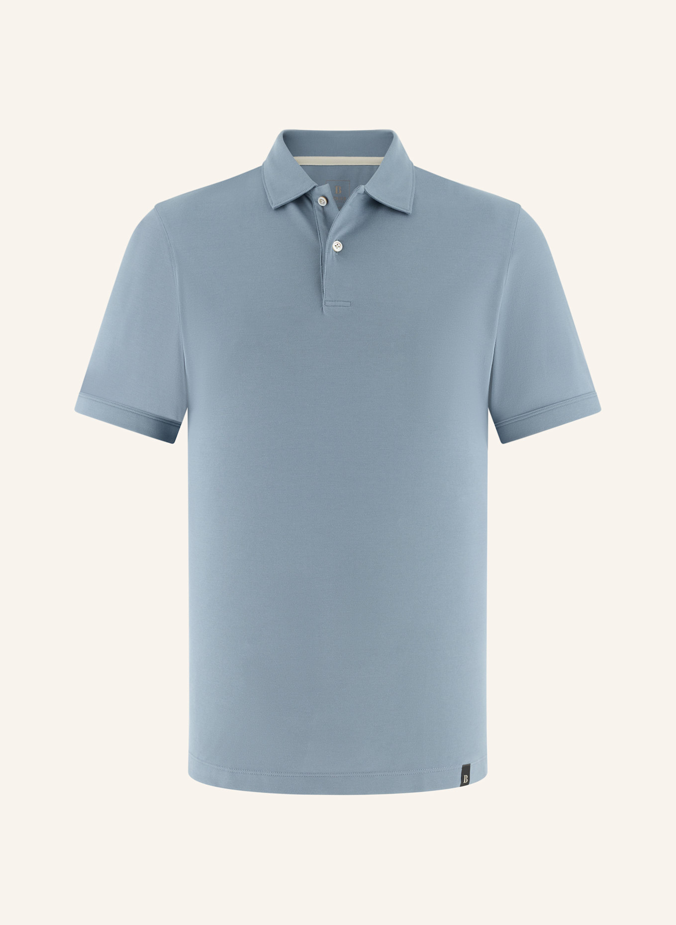 BOGGI MILANO Piqué-Poloshirt: HELLBLAU