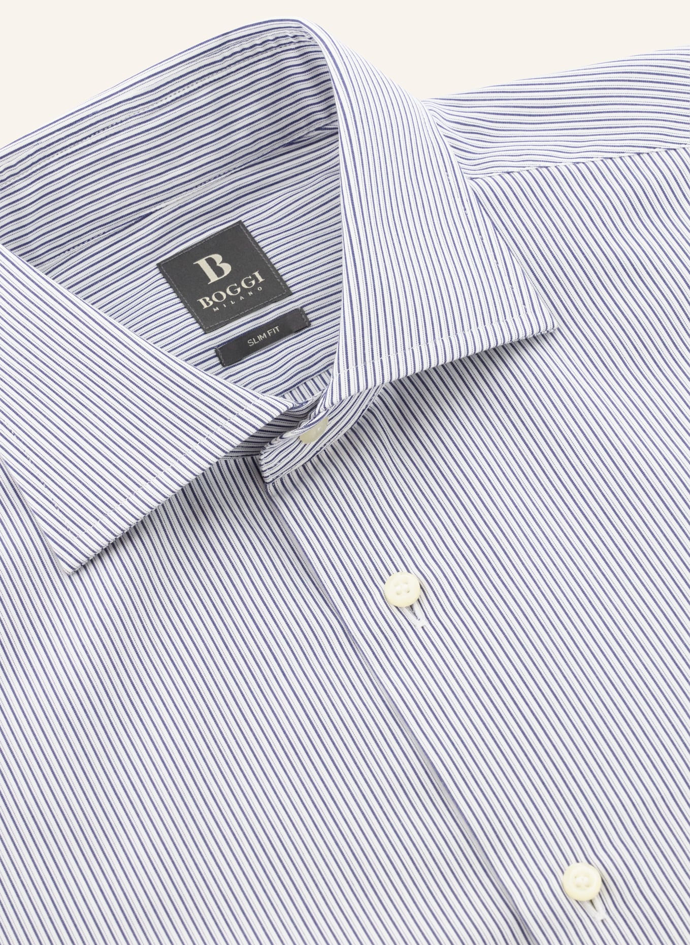 BOGGI MILANO Hemd: DUNKELBLAU