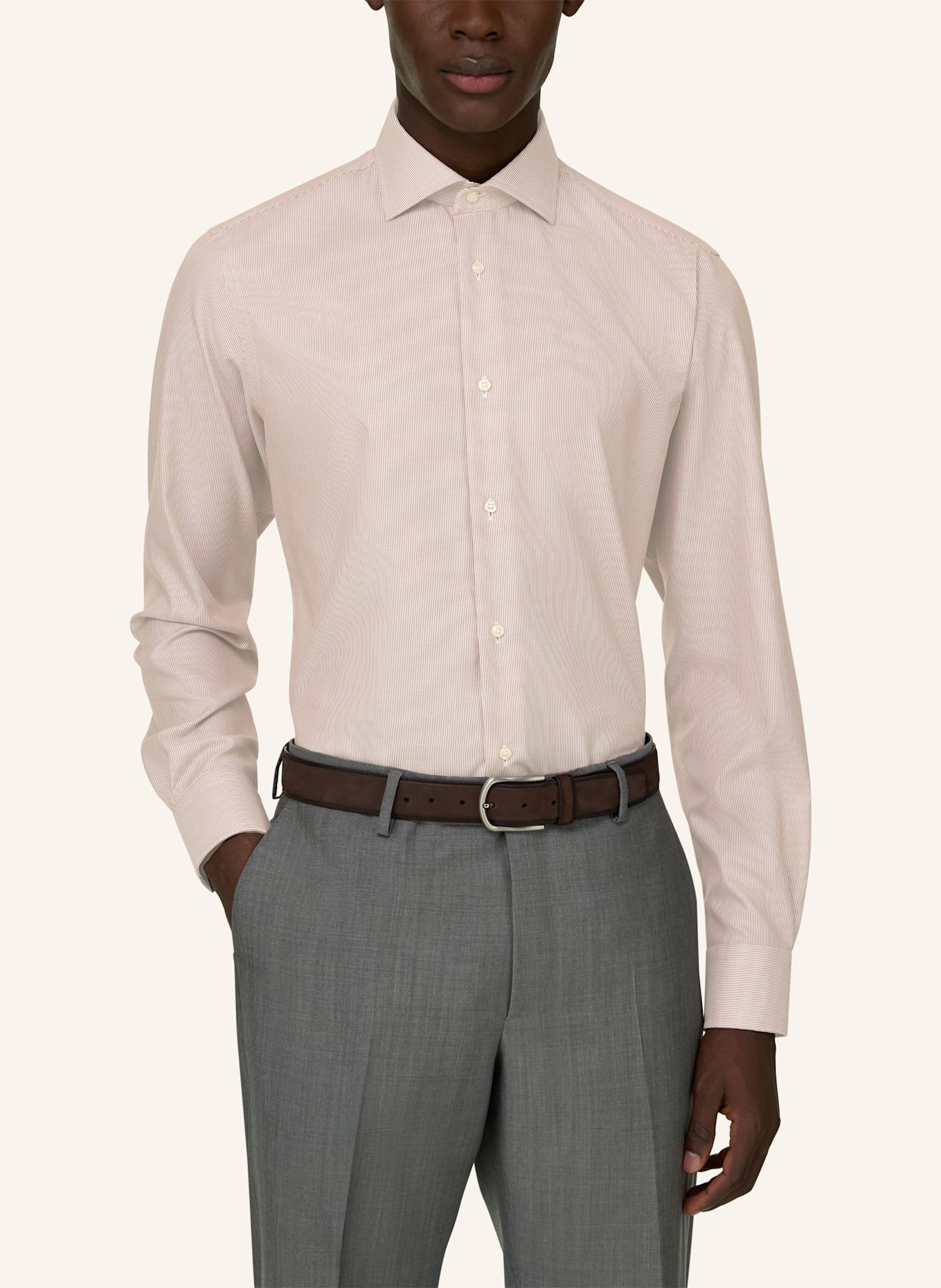 BOGGI MILANO Hemd: BEIGE