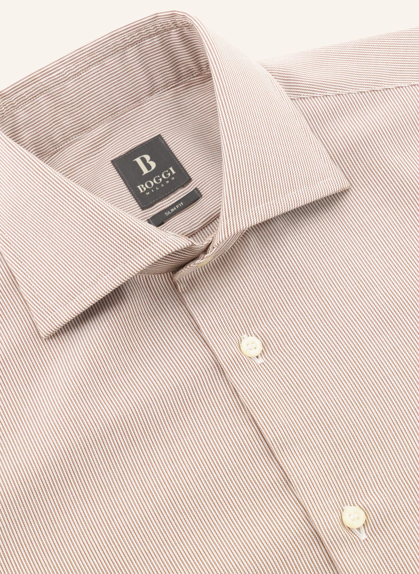 BOGGI MILANO Hemd: BEIGE