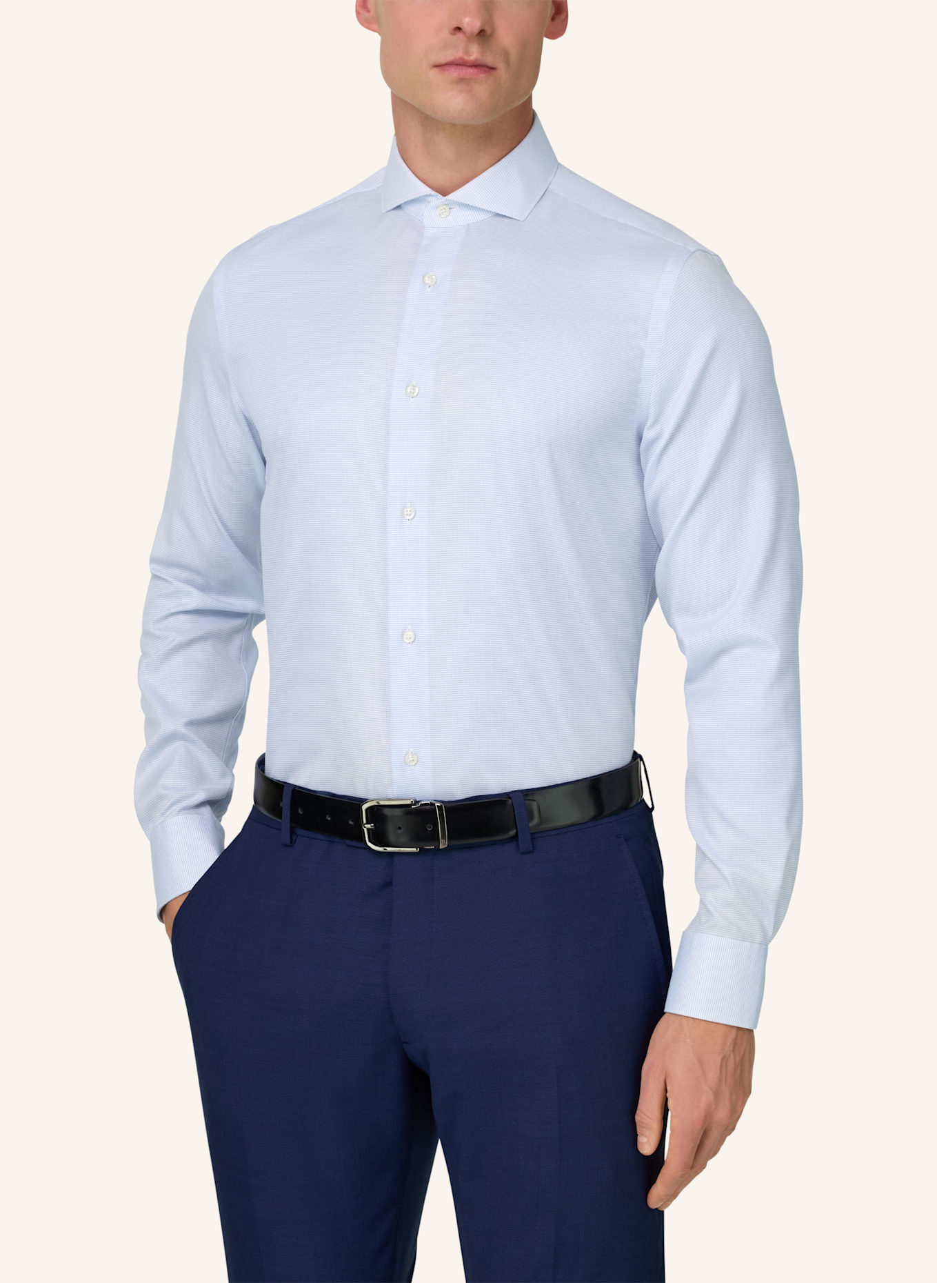 BOGGI MILANO Hemd: HELLBLAU