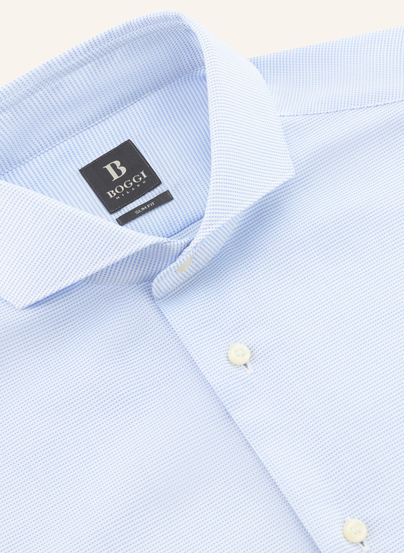 BOGGI MILANO Hemd: HELLBLAU