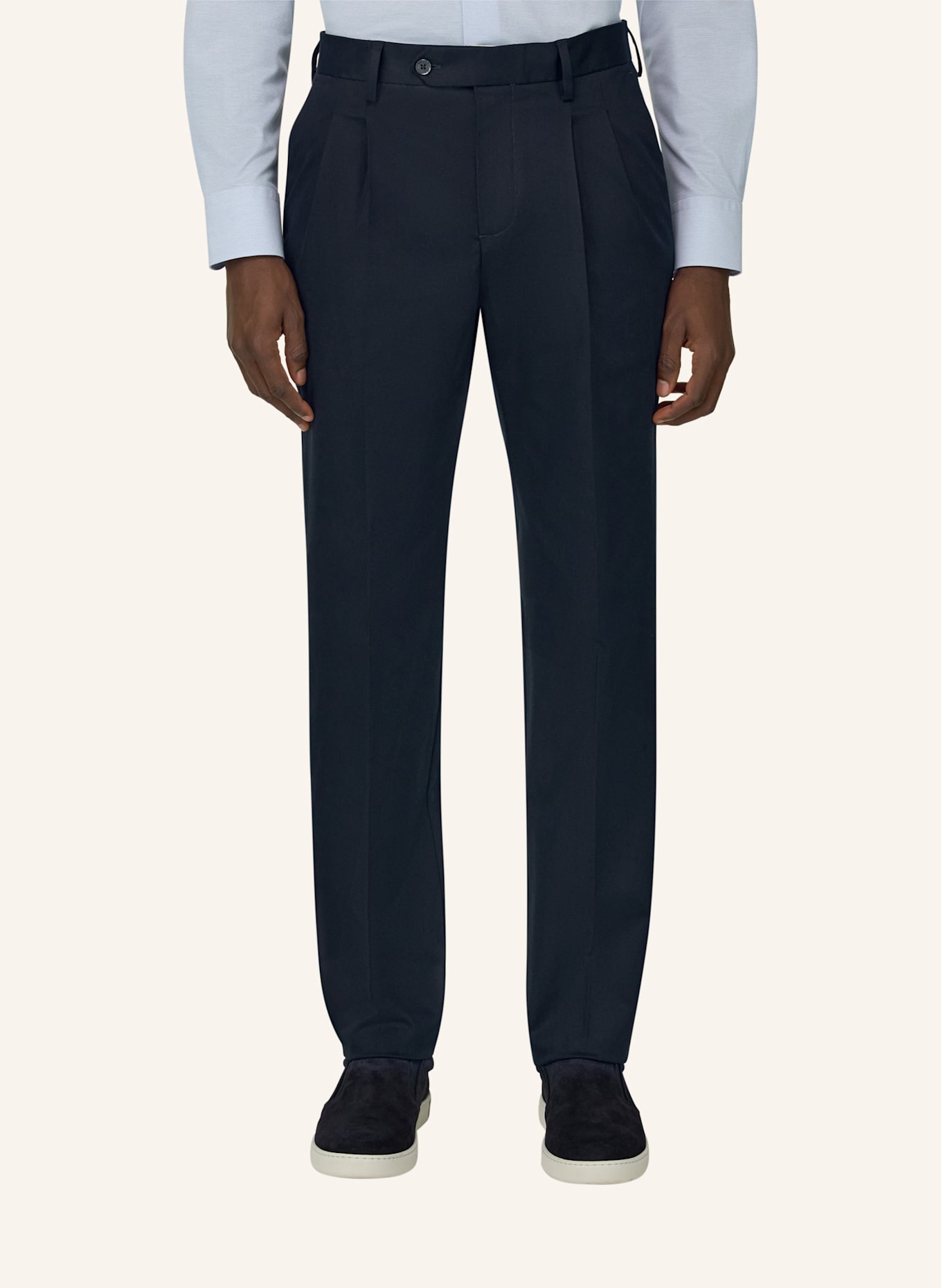 BOGGI MILANO Cordhose: BLAU