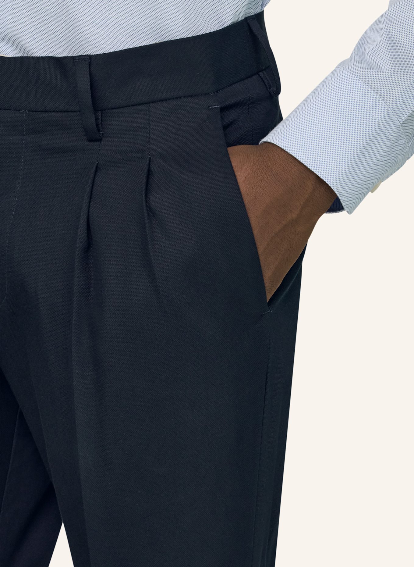 BOGGI MILANO Cordhose: BLAU