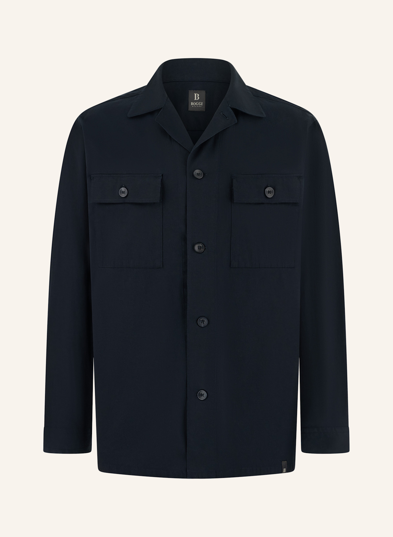 BOGGI MILANO Overshirt: BLAU