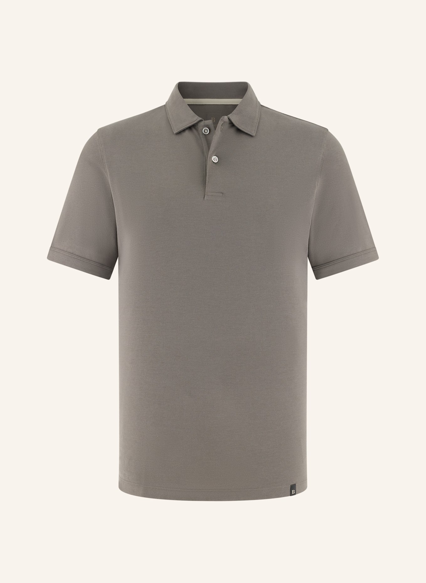 BOGGI MILANO Piqué-Poloshirt: BRAUN