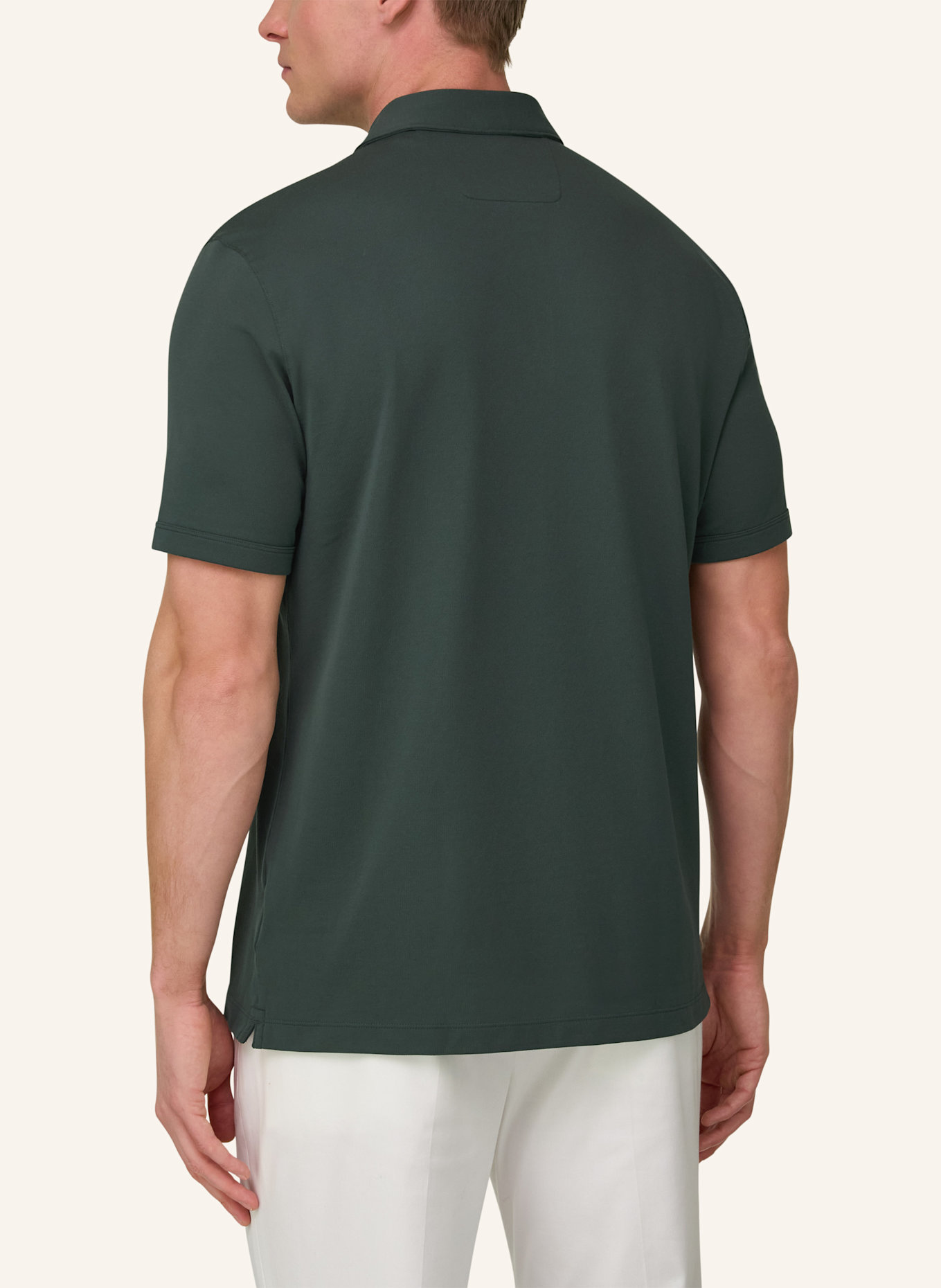 BOGGI MILANO Piqué-Poloshirt: GRÜN