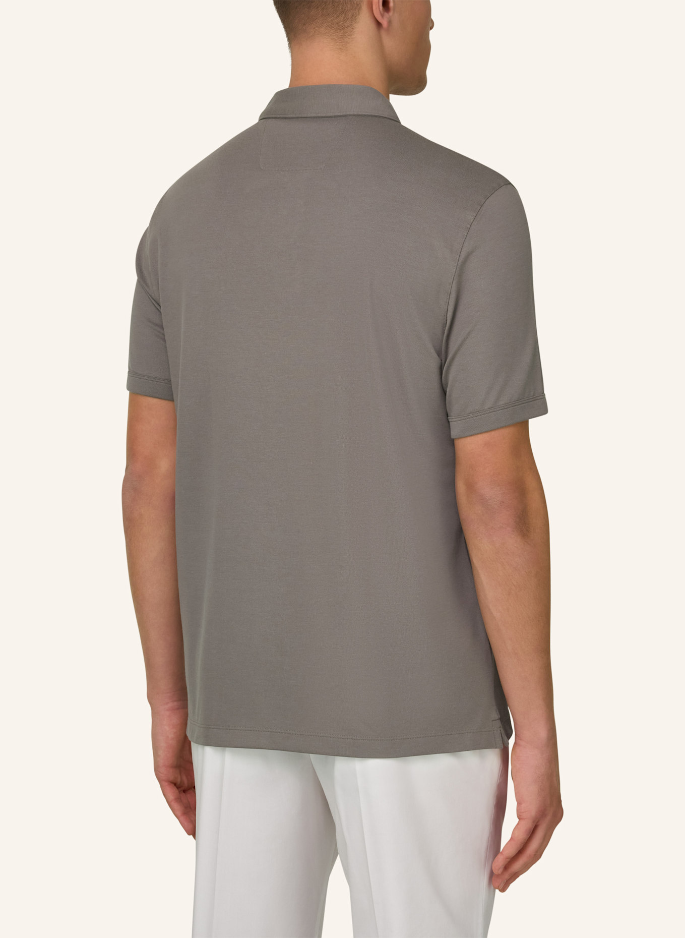 BOGGI MILANO Piqué-Poloshirt: BRAUN