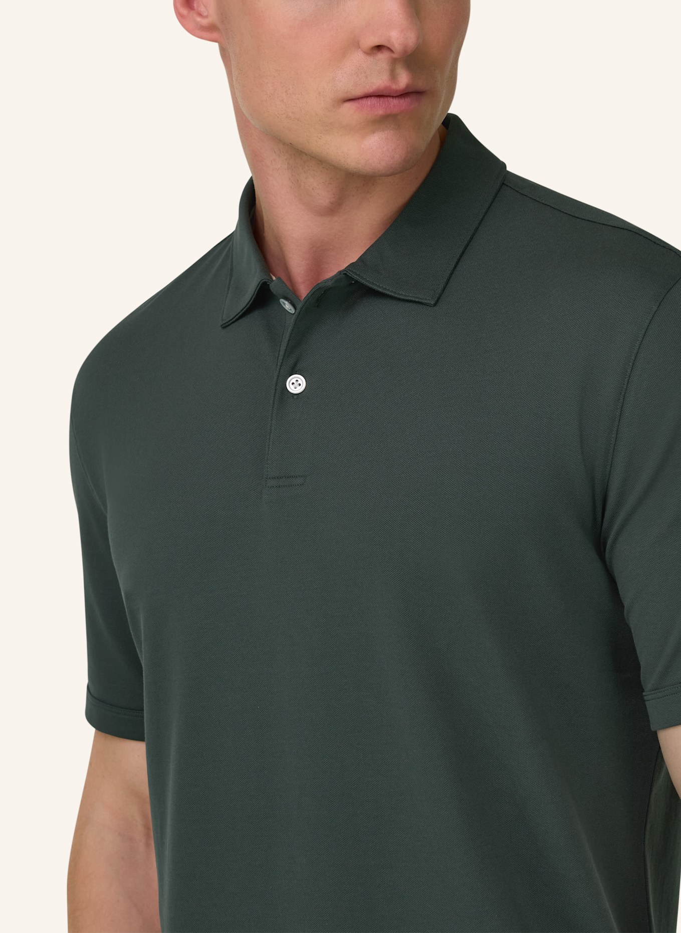 BOGGI MILANO Piqué-Poloshirt: GRÜN