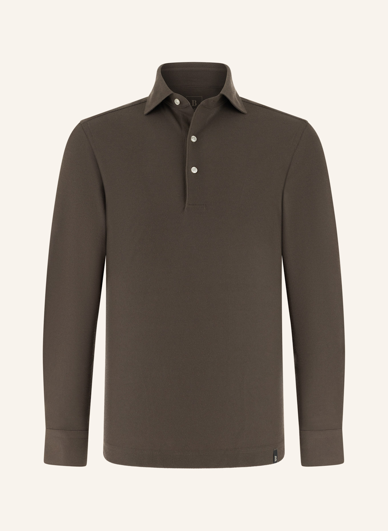 BOGGI MILANO Jersey-Poloshirt: BRAUN