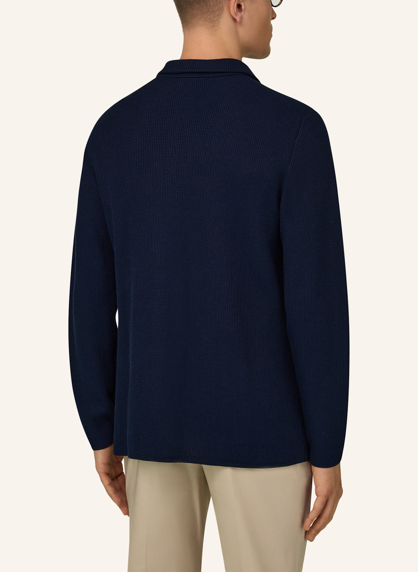 BOGGI MILANO Stricksakko: BLAU