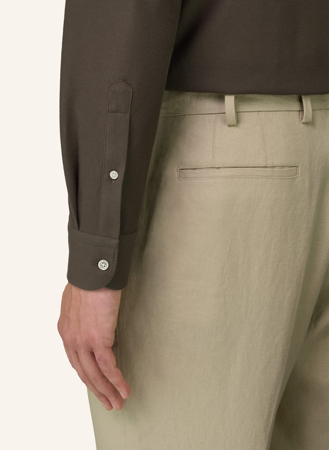 BOGGI MILANO Jersey-Poloshirt: BRAUN