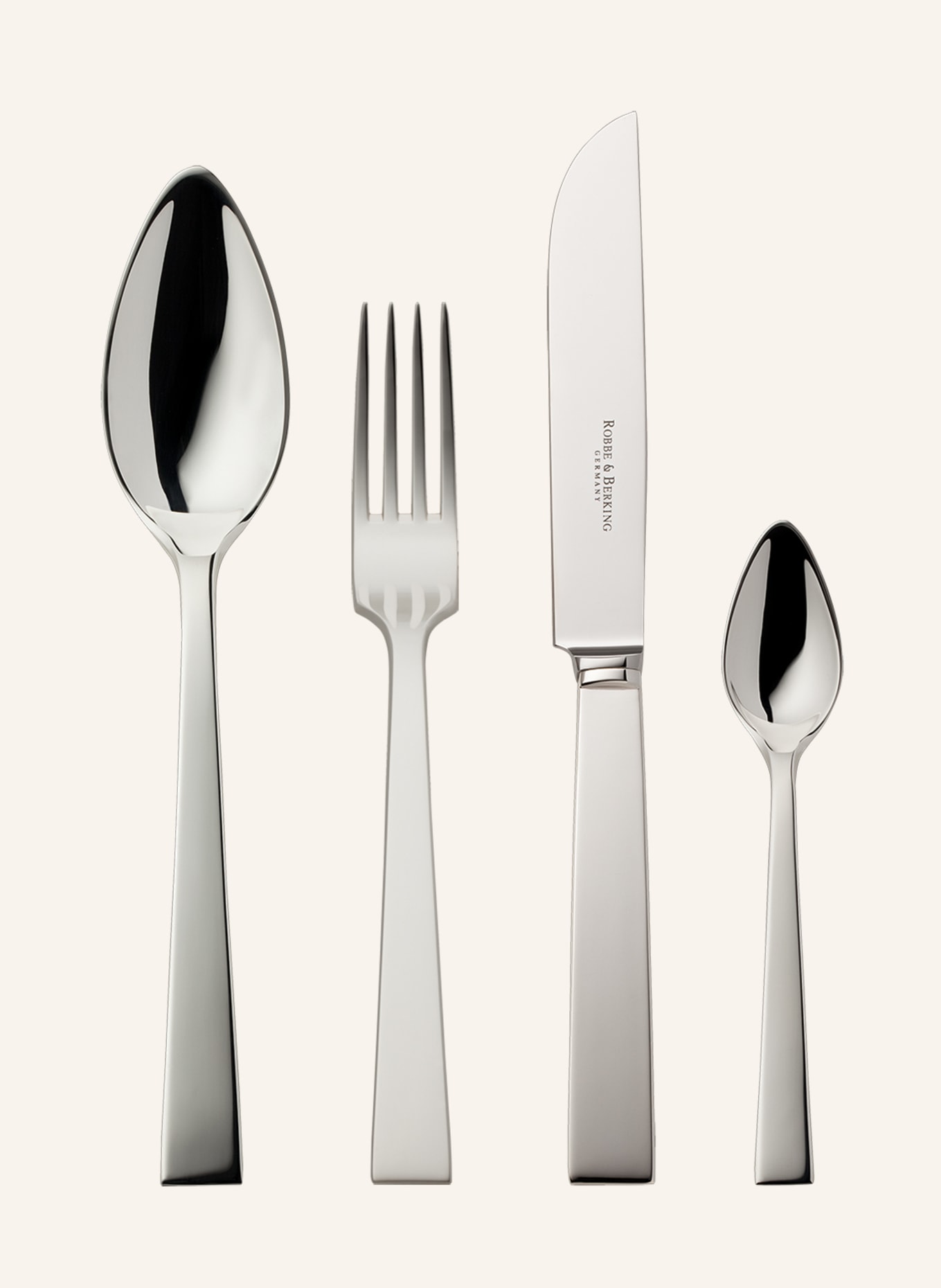 ROBBE & BERKING 24-tlg. Besteckset THE BOX CREME RIVA (925 Sterlingsilber), Farbe: SILBER (Bild 2)