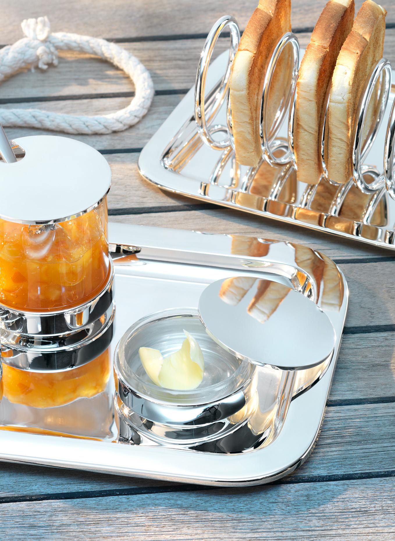 ROBBE & BERKING Butterdose: SILBER