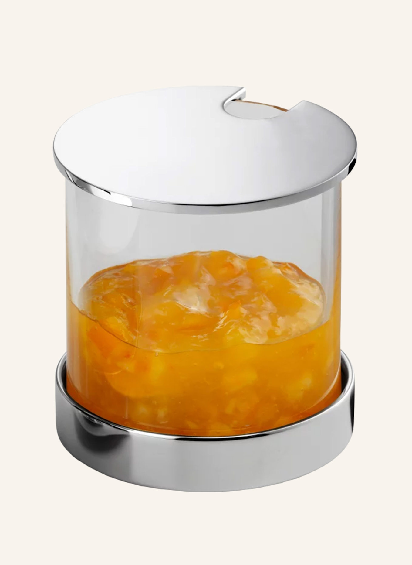 ROBBE & BERKING Konfitürendose Höhe 8,8cm (90g versilbert): SILBER
