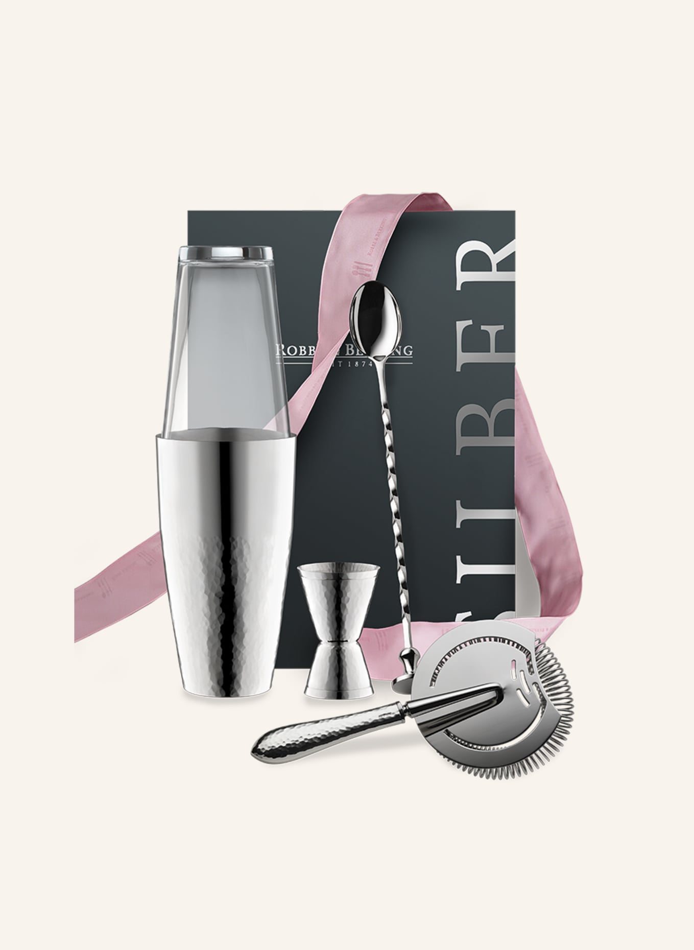 ROBBE & BERKING Cocktail-Geschenkset MARTELÉ (90g versilbert): SILBER