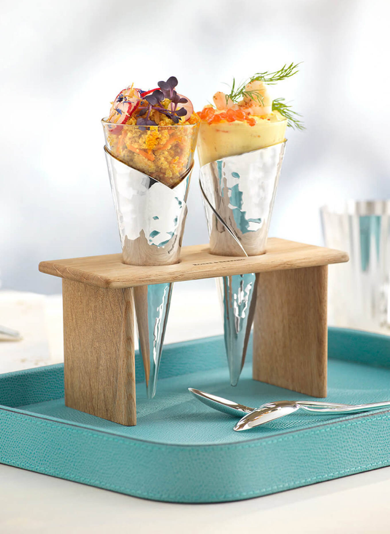 ROBBE & BERKING Halter FÜR GOURMETWAFFEL (2er): BRAUN