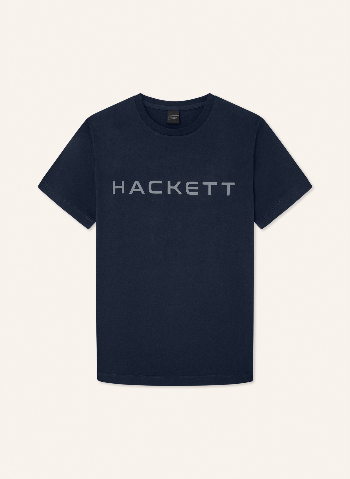 HACKETT LONDON T-Shirt ESSENTIAL TEE, Farbe: GRAU/ DUNKELBLAU (Bild 1)
