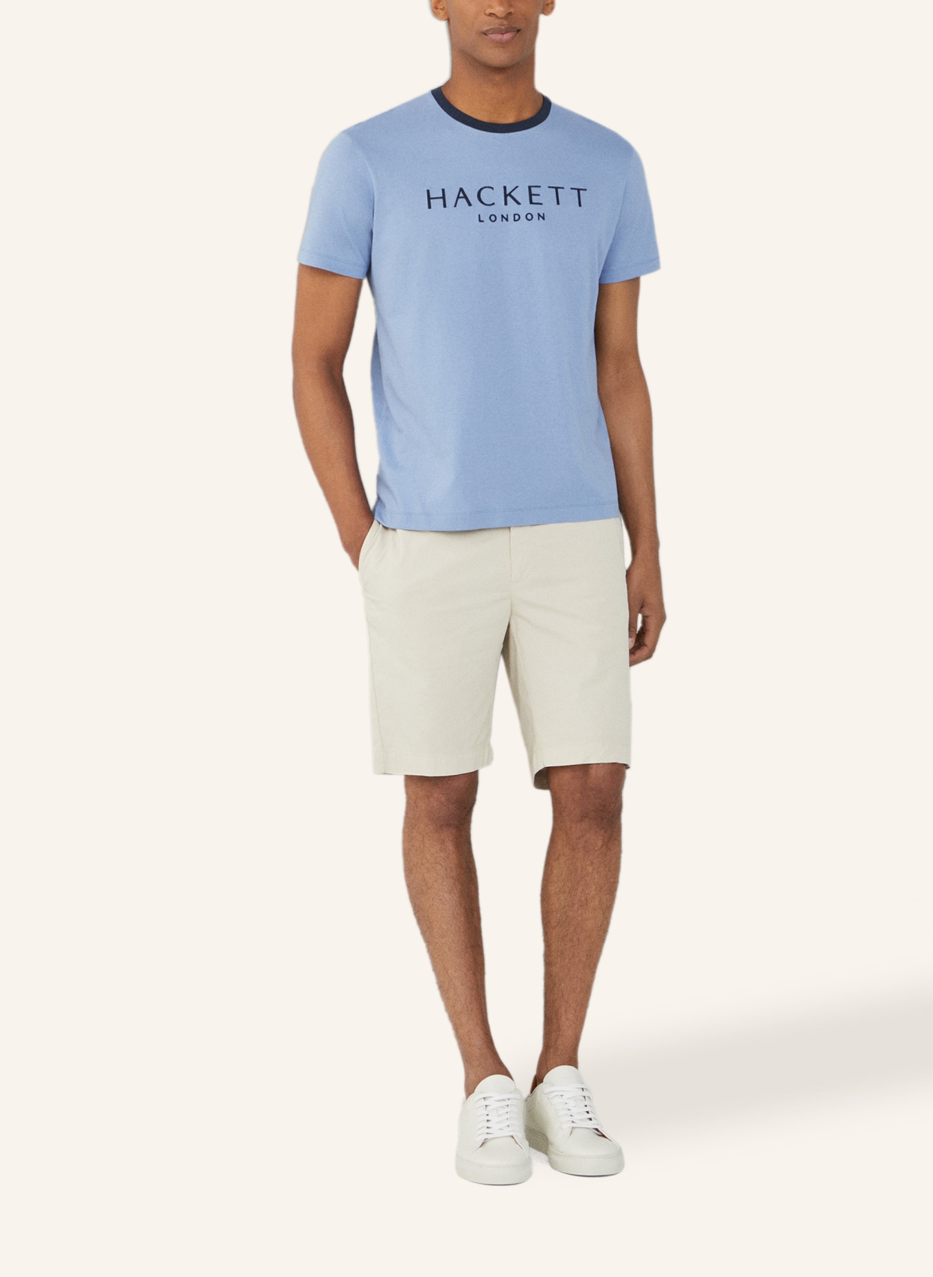 HACKETT LONDON T-Shirt HERITAGE CLASSIC TEE, Farbe: BLAU (Bild 4)