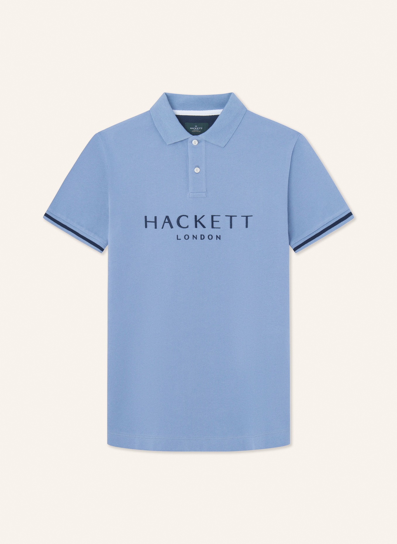 HACKETT LONDON Poloshirt HERITAGE CLASSIC POLO, Farbe: BLAU (Bild 1)