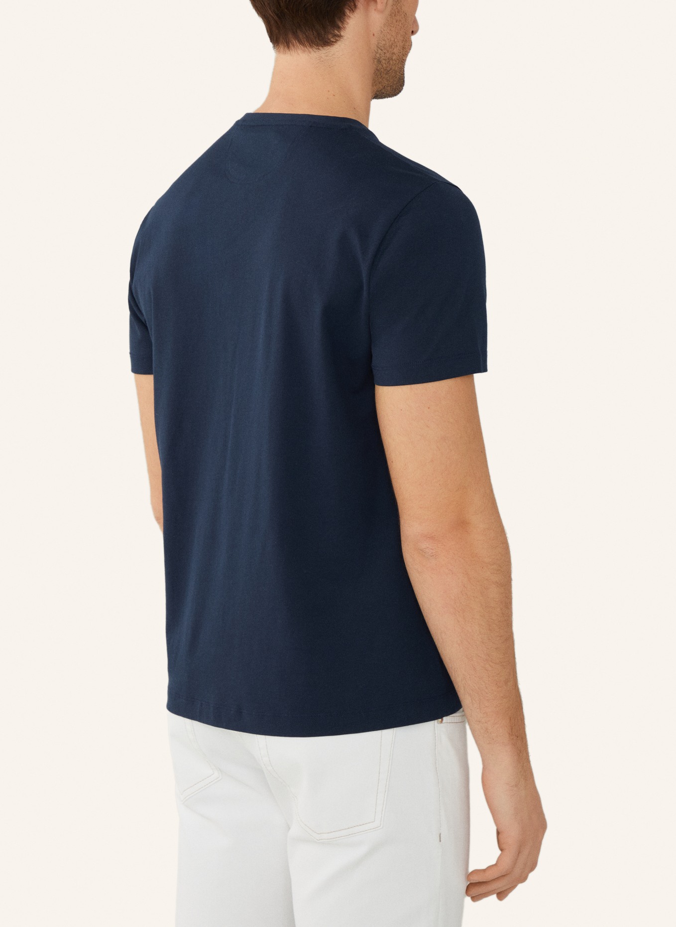 HACKETT LONDON T-Shirt PIMA COTTON, Farbe: DUNKELBLAU (Bild 2)