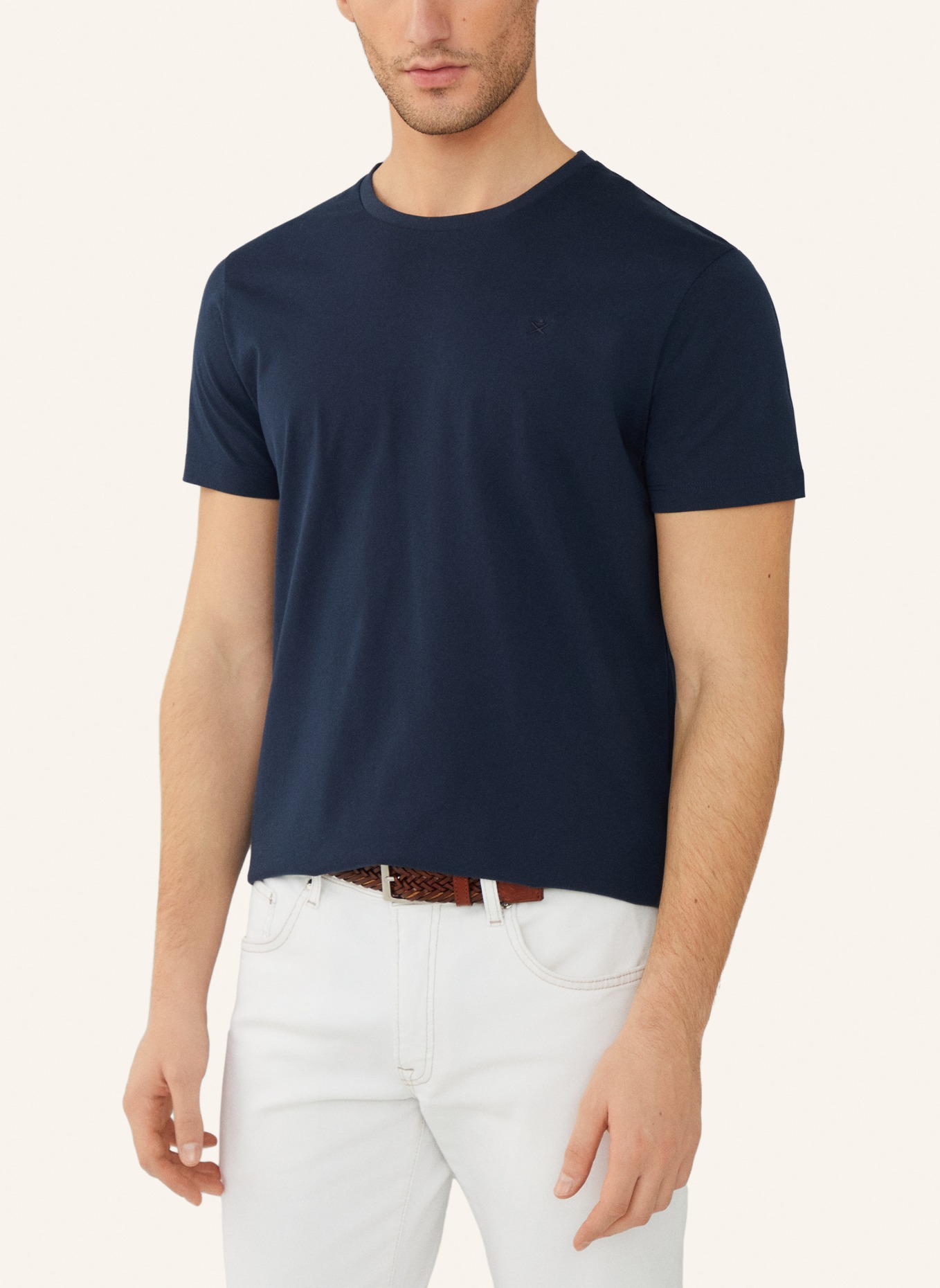 HACKETT LONDON T-Shirt PIMA COTTON, Farbe: DUNKELBLAU (Bild 3)