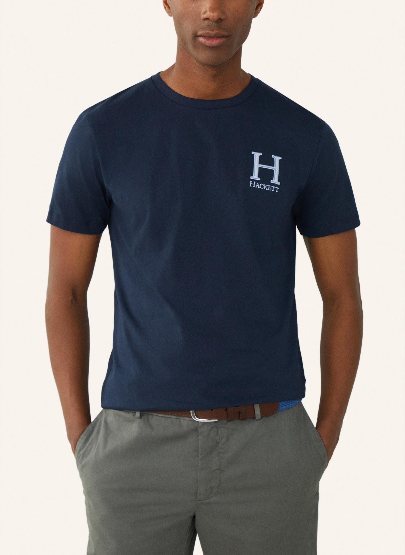 HACKETT LONDON T-Shirt HERITAGE H TEE, Farbe: DUNKELBLAU (Bild 3)