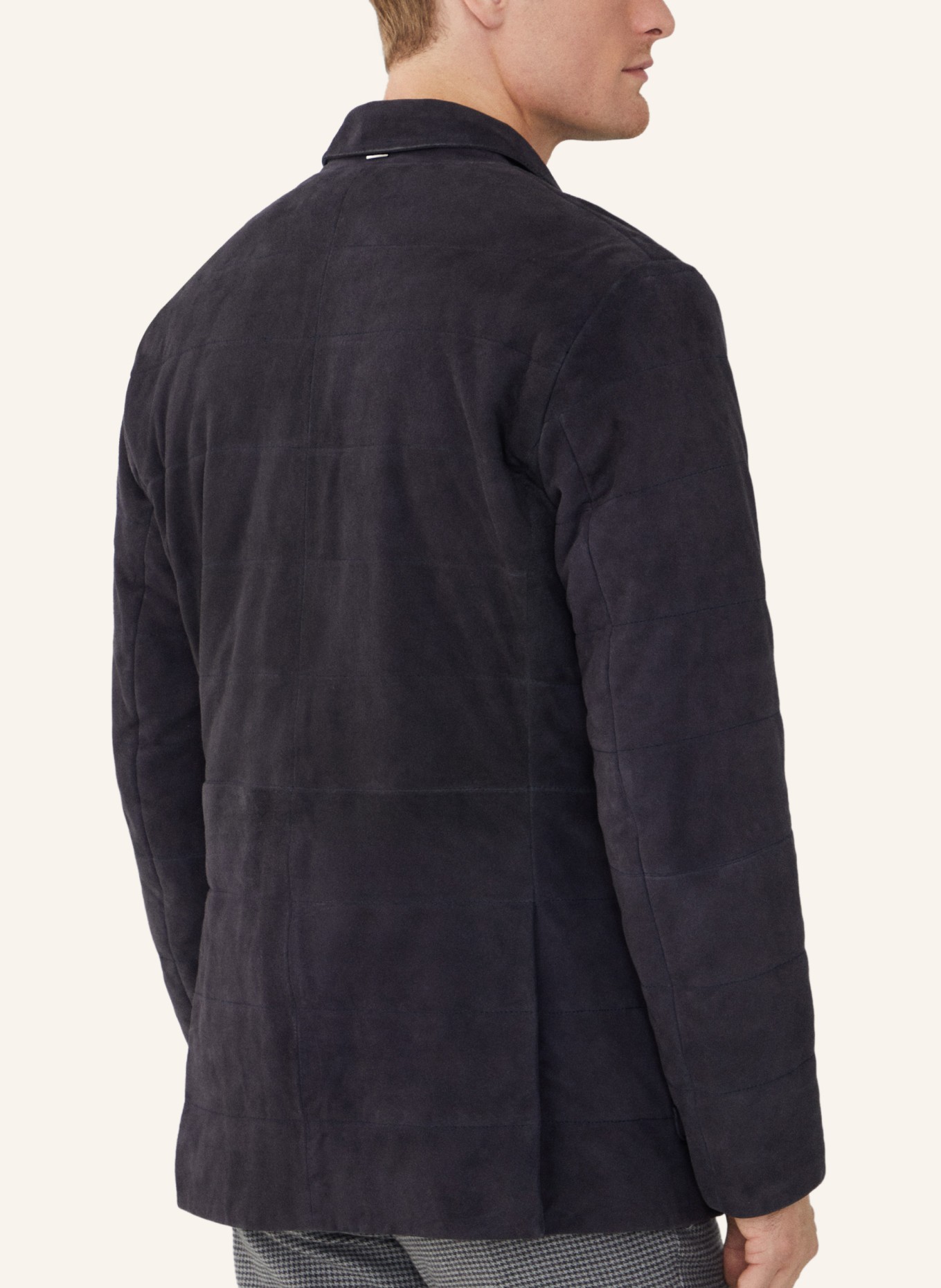 HACKETT LONDON Blazer SUEDE PADDED BLAZER, Farbe: BLAU (Bild 2)