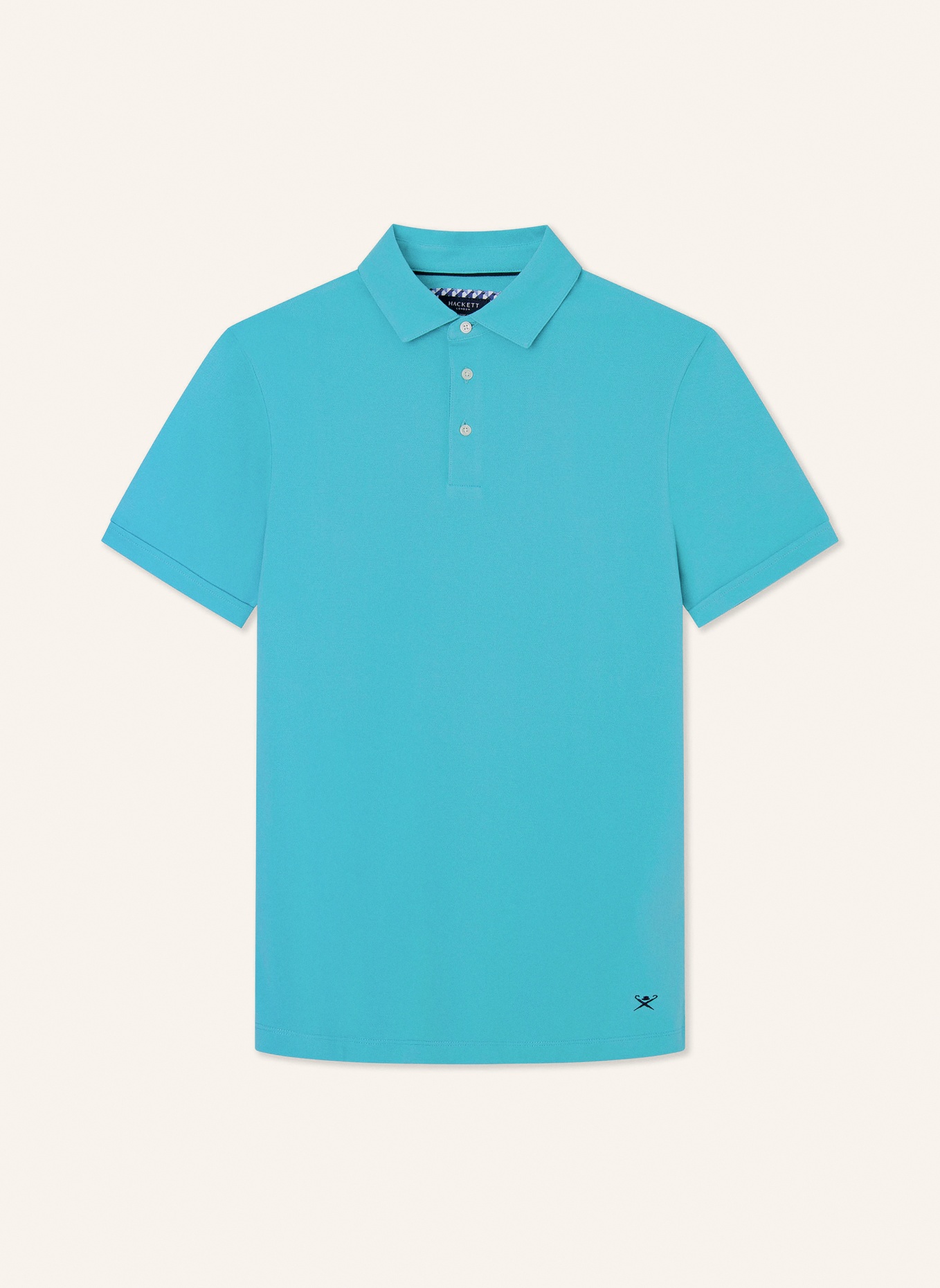 HACKETT LONDON Piqué-Poloshirt, Farbe: BLAU (Bild 1)