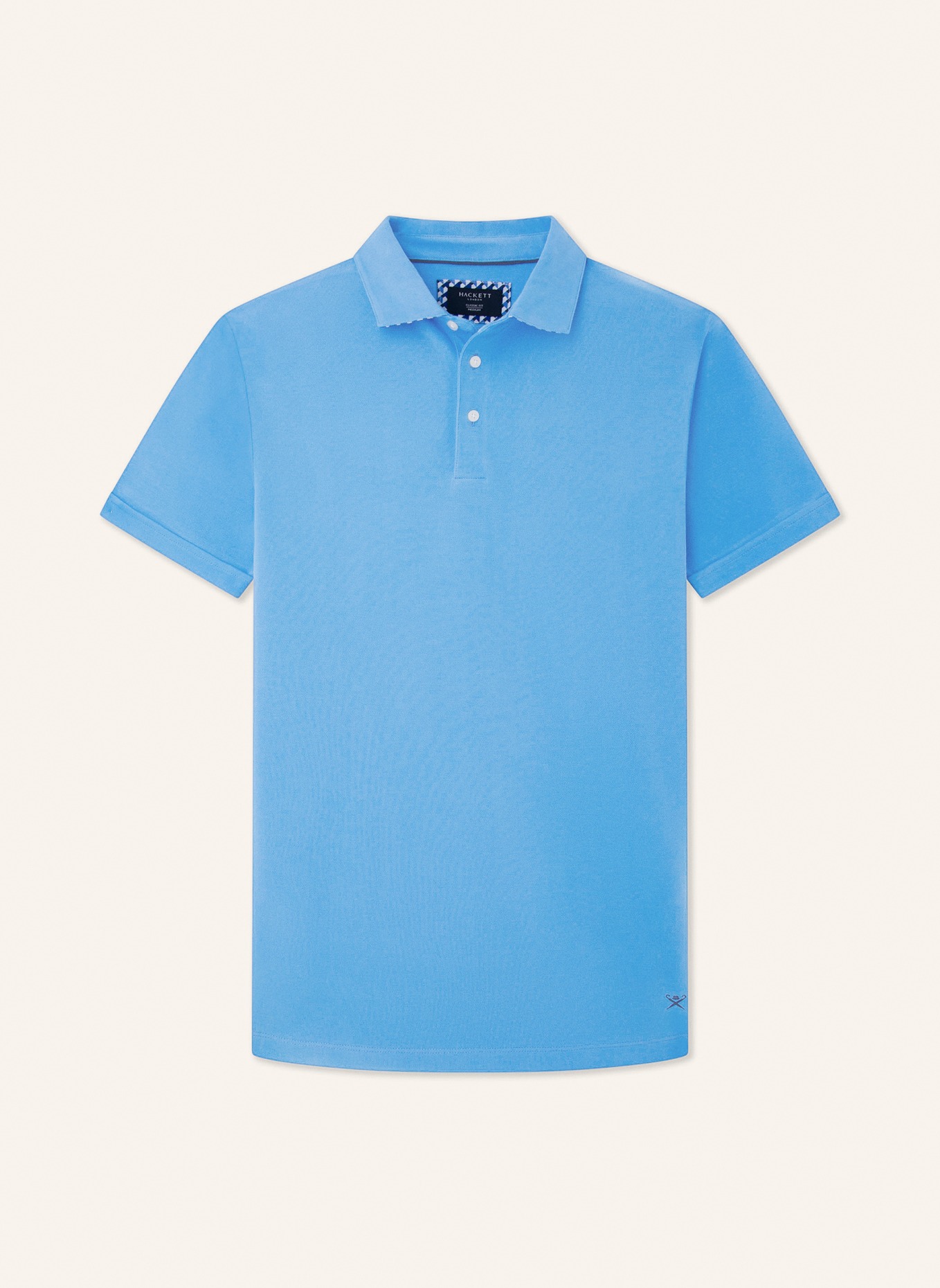 HACKETT LONDON Piqué-Poloshirt, Farbe: BLAU (Bild 1)