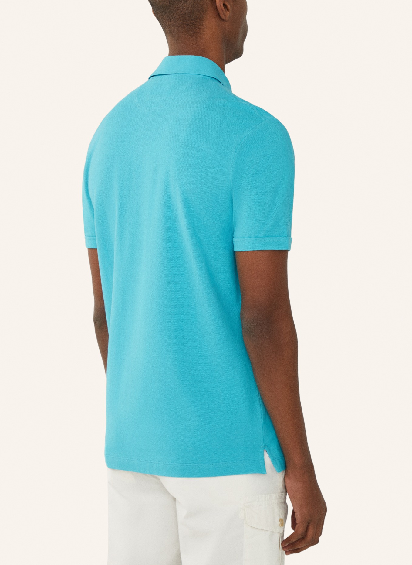 HACKETT LONDON Piqué-Poloshirt, Farbe: BLAU (Bild 2)