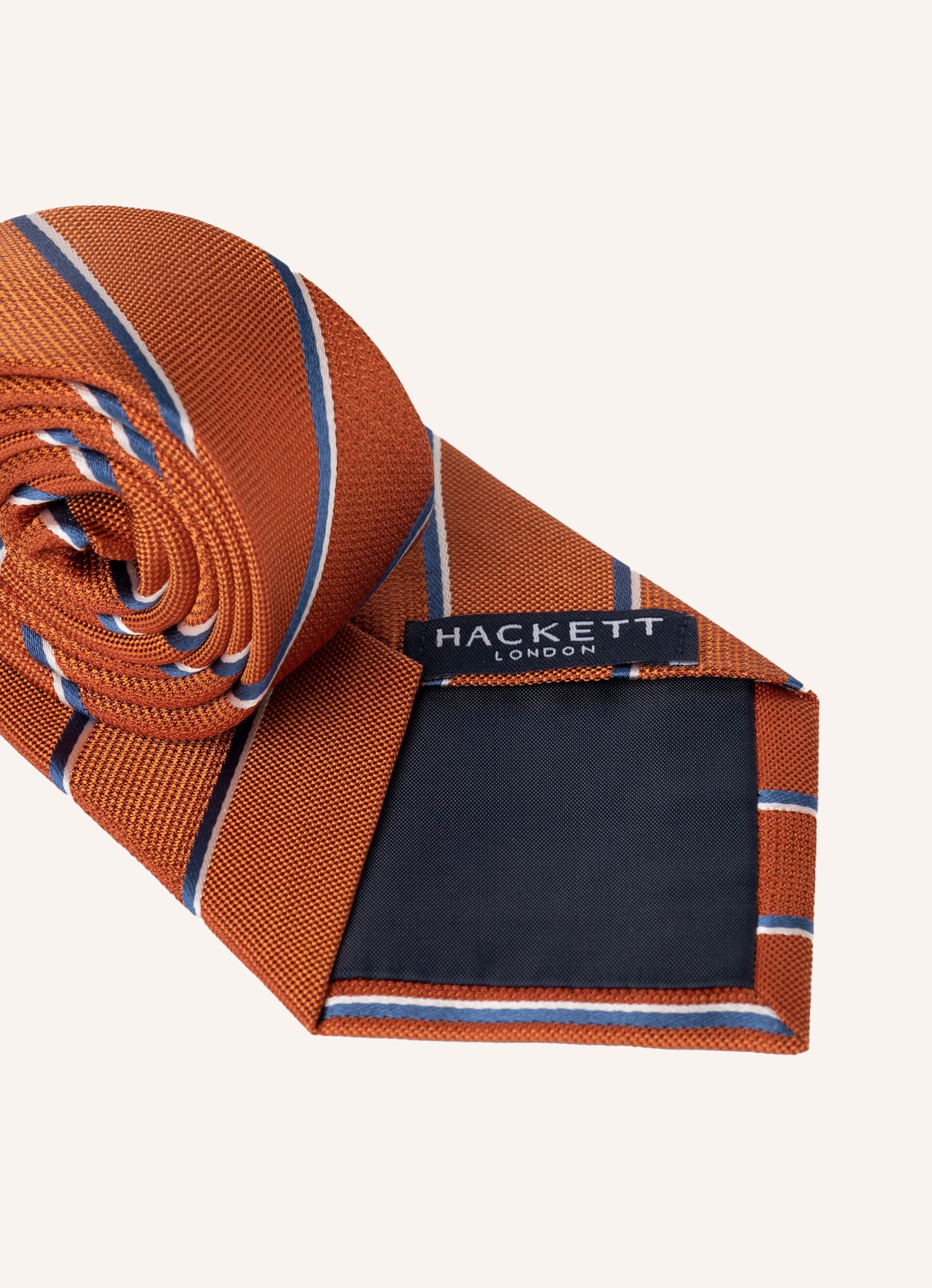 HACKETT LONDON Krawatte SOLID STRIPE, Farbe: ROT (Bild 2)
