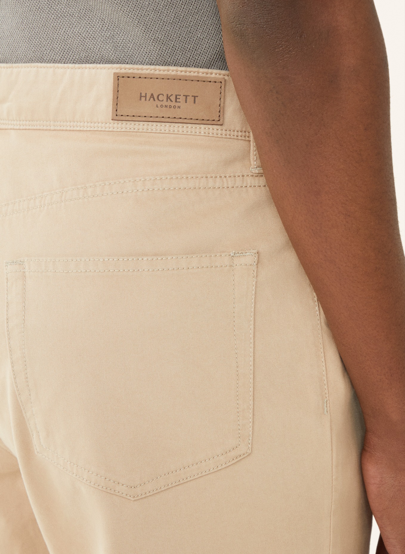 HACKETT LONDON 5-Pocket CORE 5PKT TRINITY, Farbe: KHAKI (Bild 5)