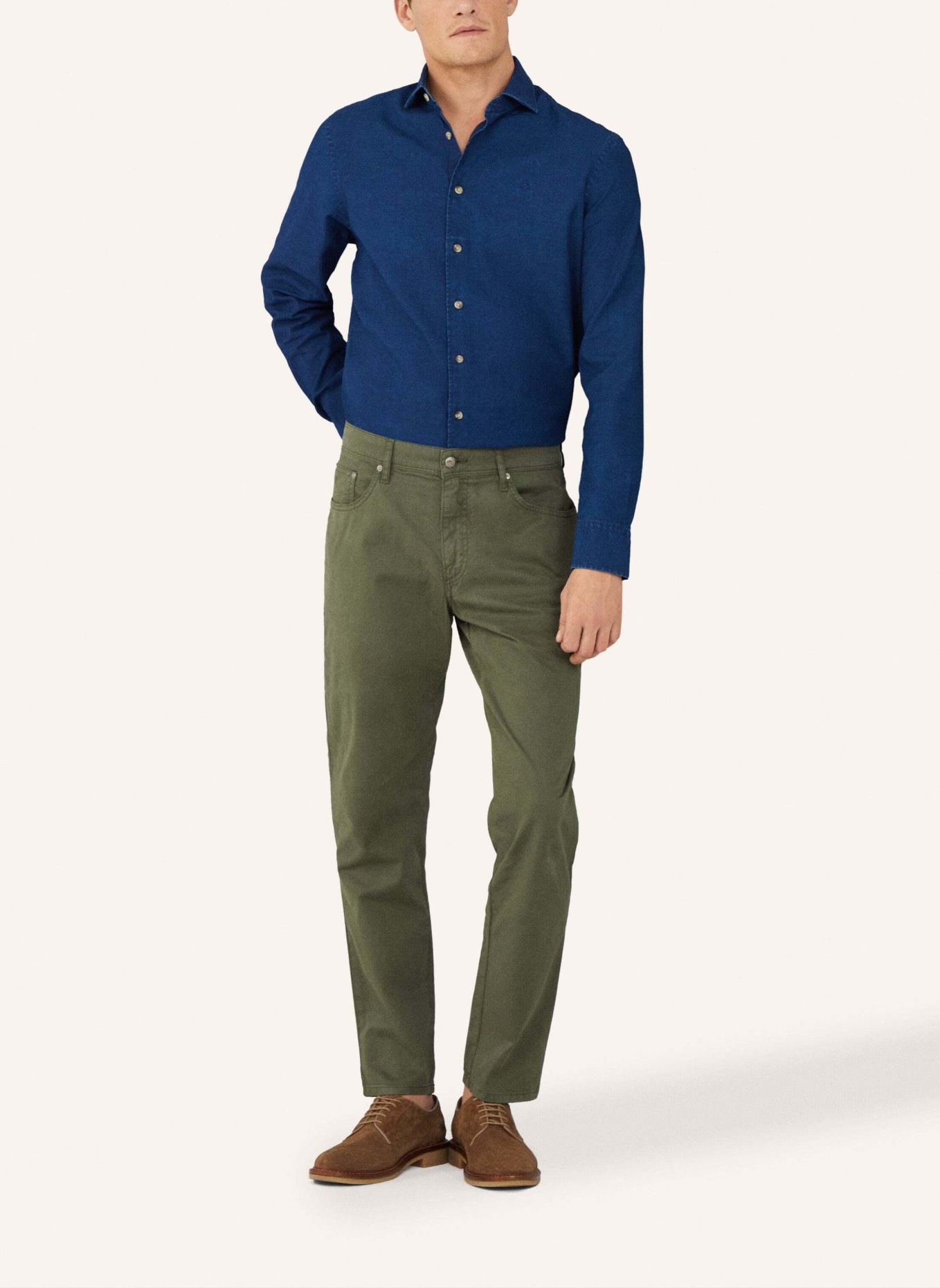 HACKETT LONDON 5-Pocket CORE 5PKT TRINITY, Farbe: KHAKI (Bild 6)