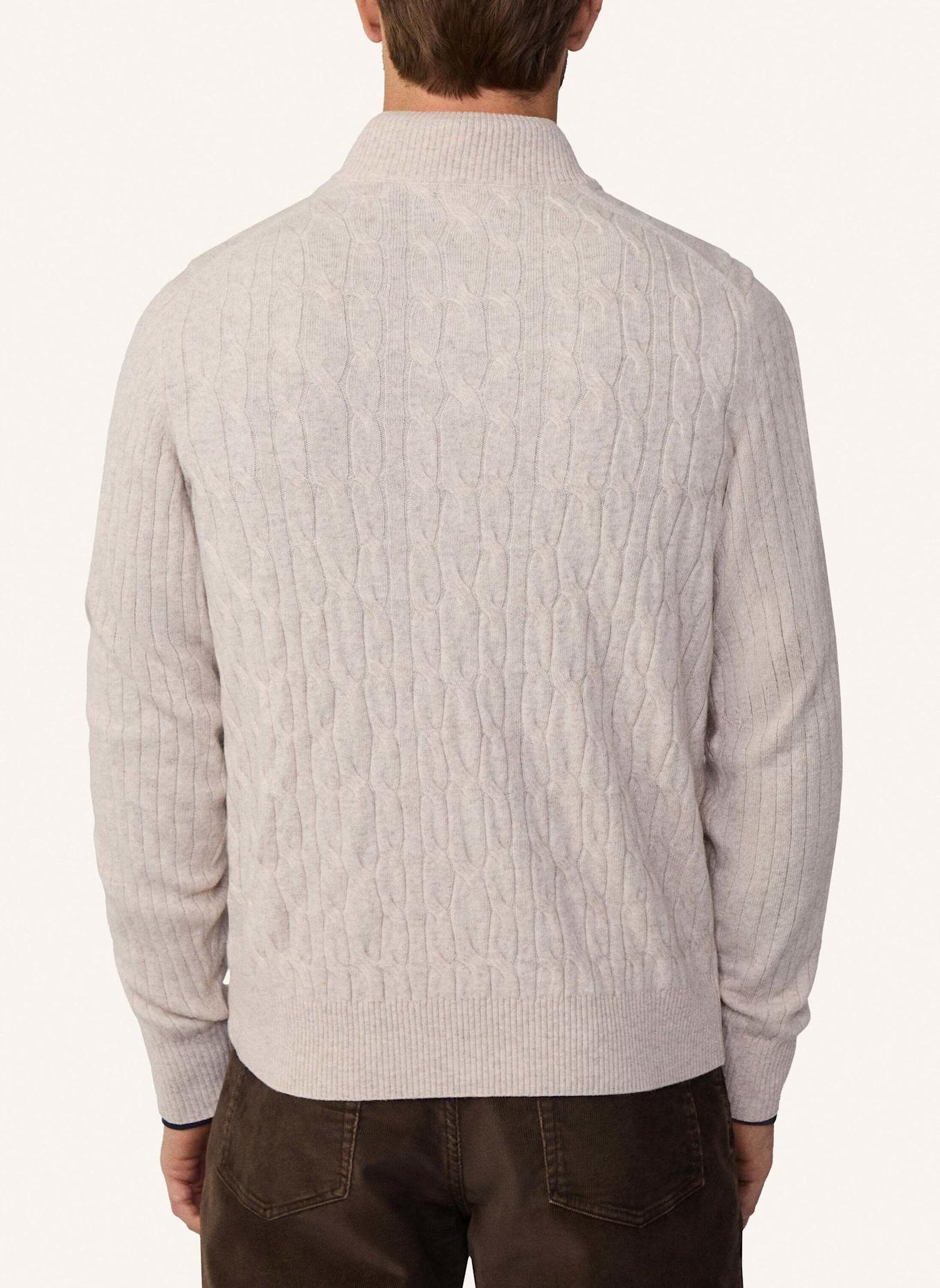 HACKETT LONDON Pullover LW CABLE HZIP, Farbe: WEISS (Bild 2)