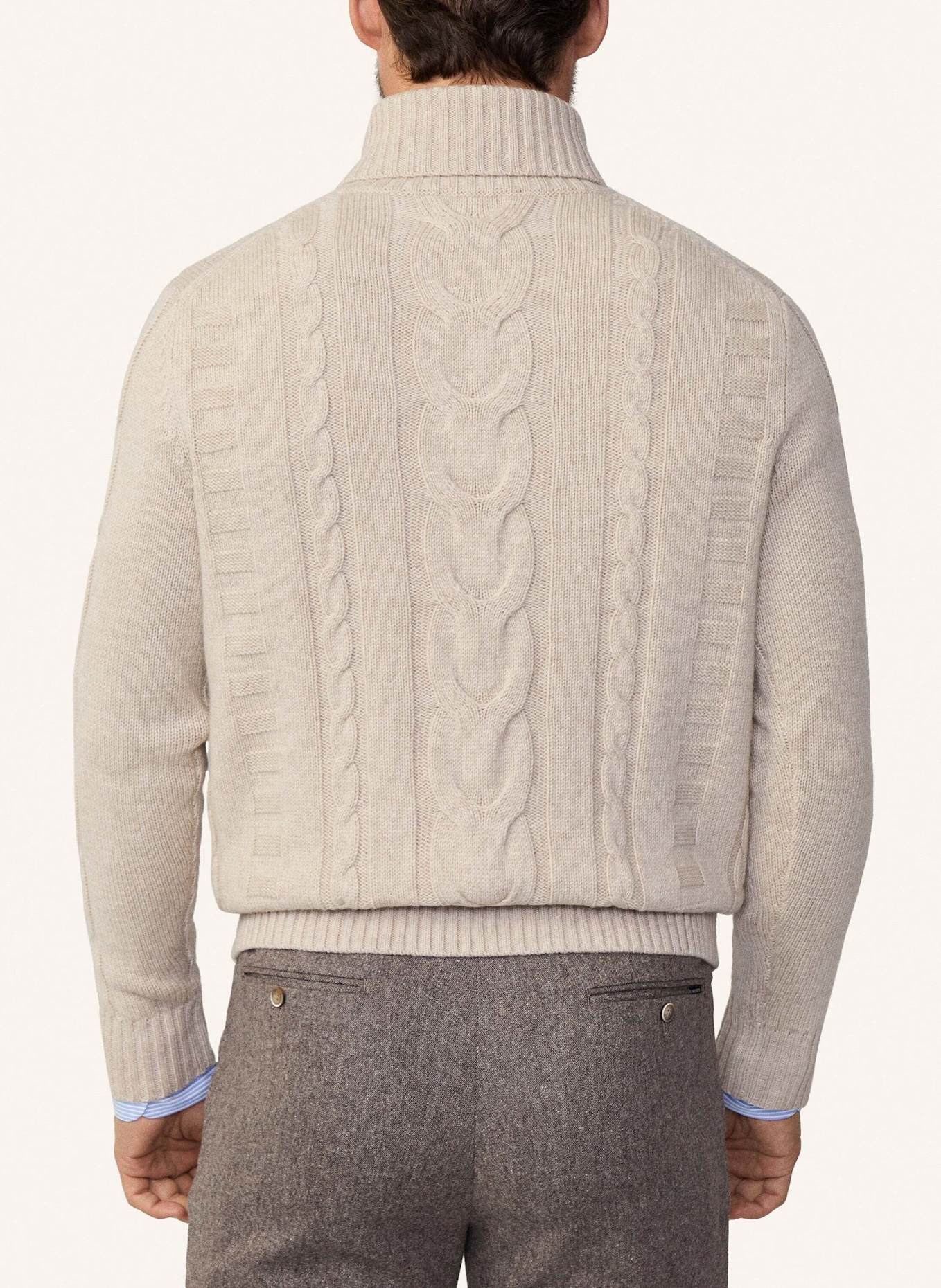 HACKETT LONDON Pullover CABLE ROLL NECK, Farbe: WEISS (Bild 2)