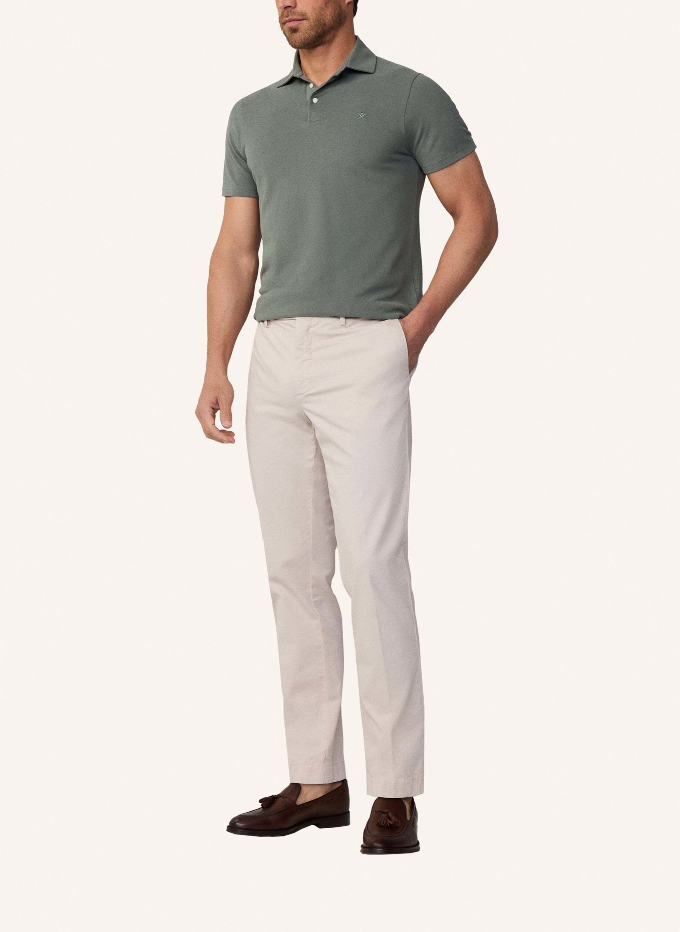 HACKETT LONDON Piqué-Poloshirt Slim Fit, Farbe: GRÜN (Bild 6)