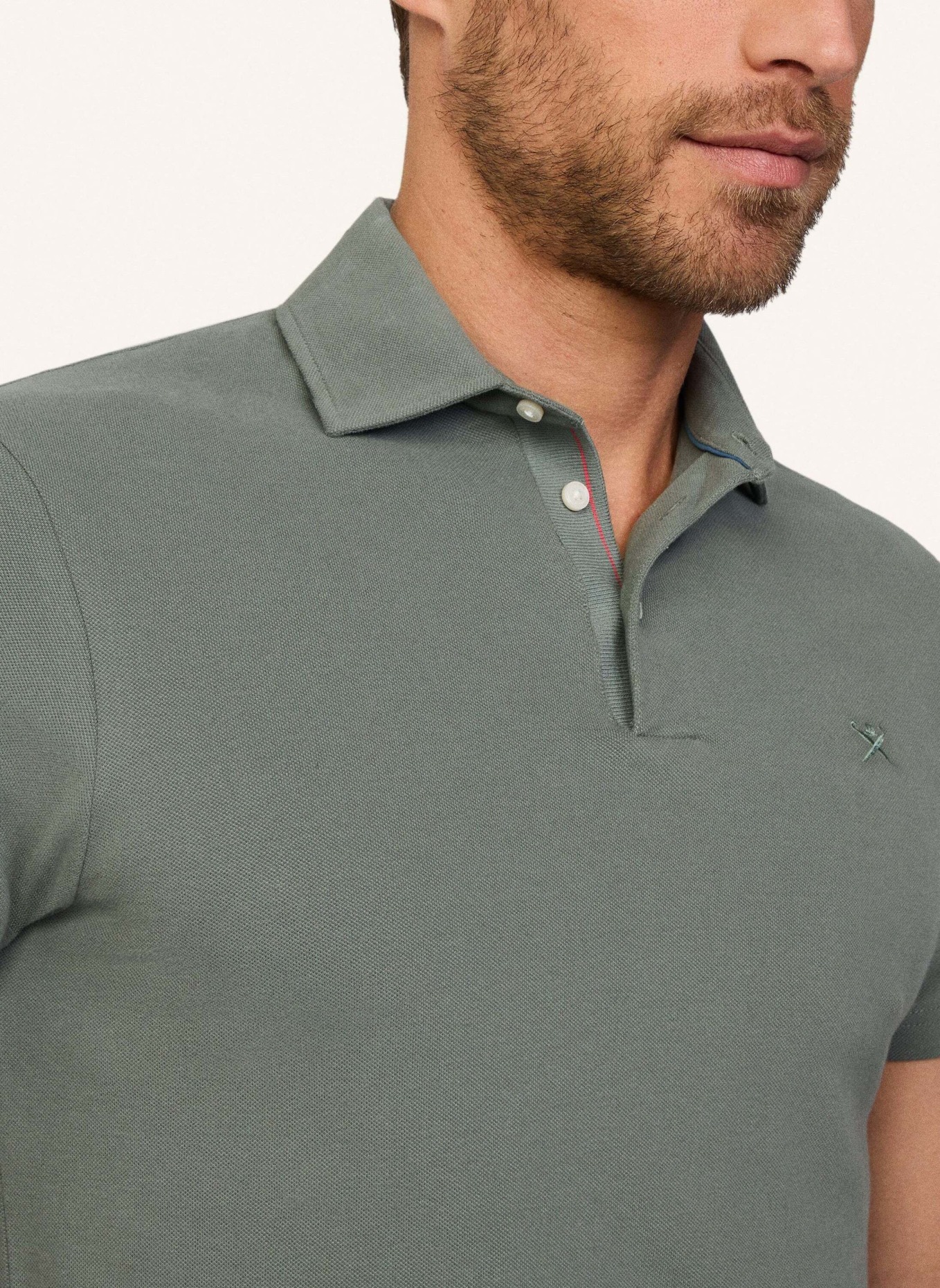 HACKETT LONDON Piqué-Poloshirt Slim Fit, Farbe: GRÜN (Bild 3)