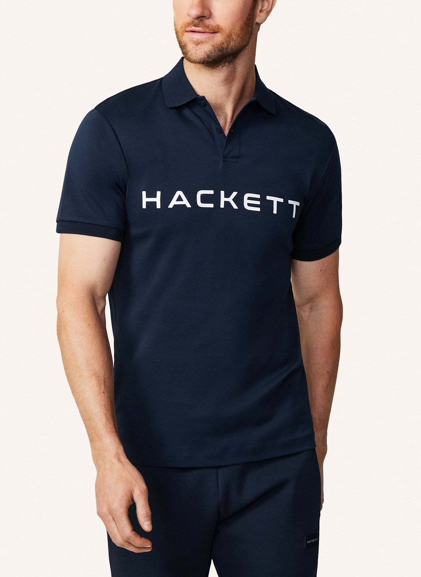 HACKETT LONDON Poloshirt HS ESSENTIAL POLO, Farbe: BLAU/ WEISS (Bild 4)