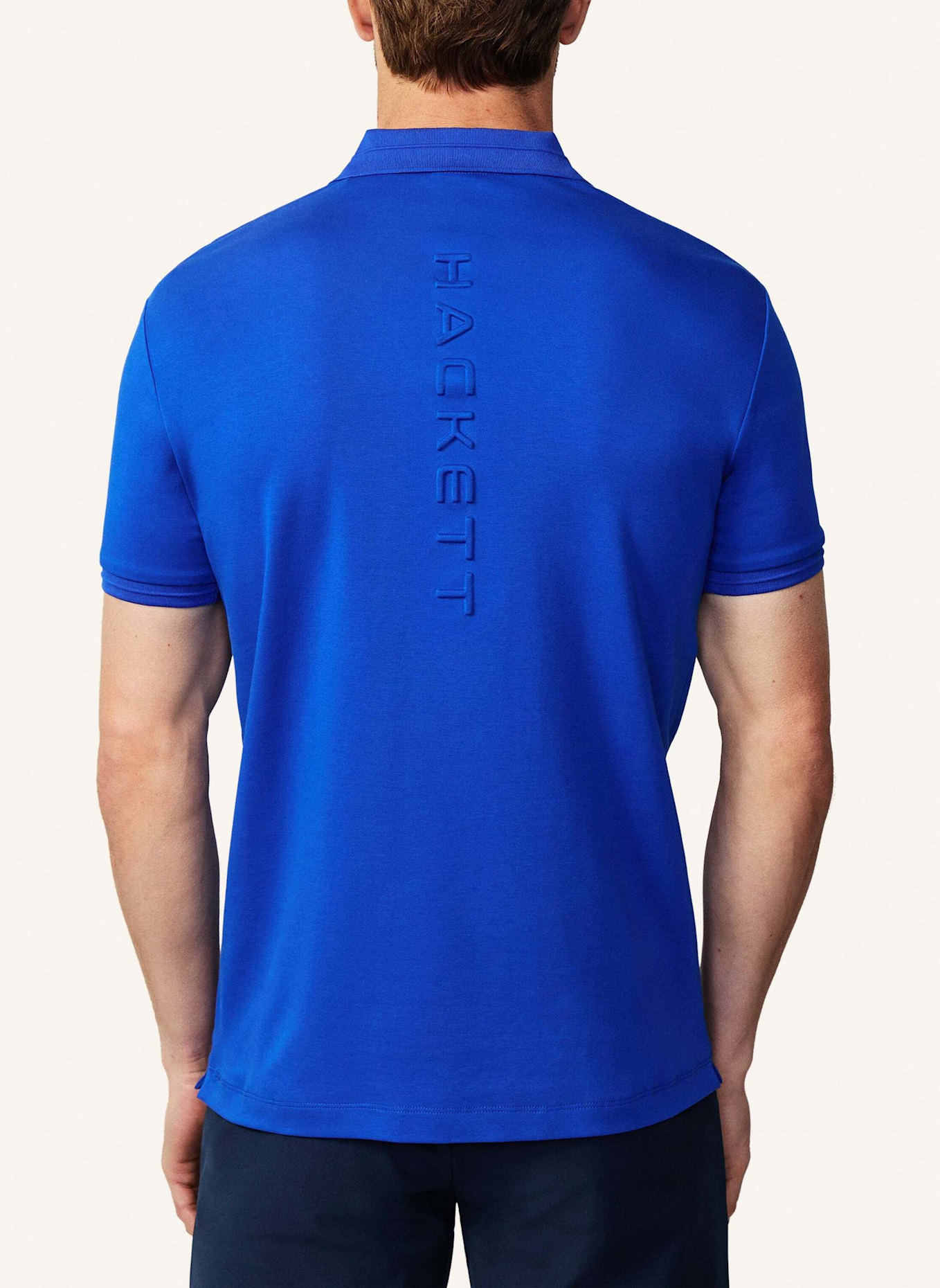 HACKETT LONDON Poloshirt HS BACK LOGO POLO, Farbe: BLAU (Bild 2)