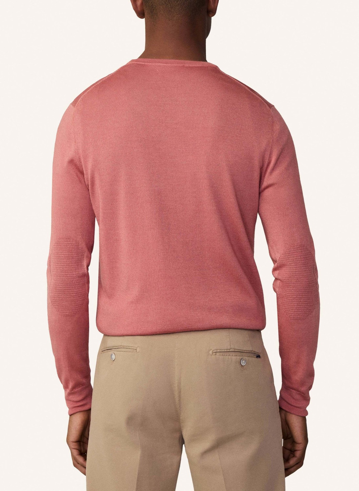 HACKETT LONDON Pullover GMD MERINO SILK CREW, Farbe: ORANGE (Bild 2)