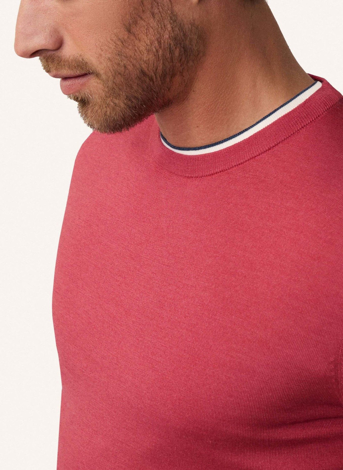 HACKETT LONDON Pullover GMD MERINO SILK CREW, Farbe: ROT (Bild 3)